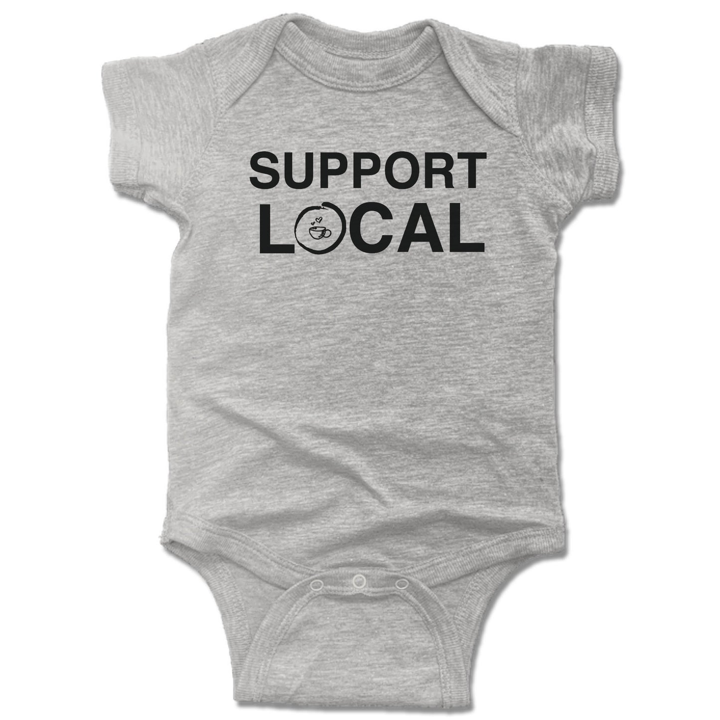 HOMETOWN CAFE | GRAY ONESIE | SUPPORT LOCAL