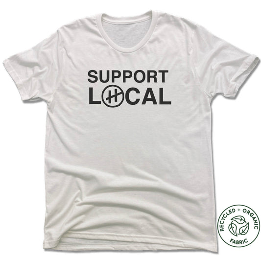 HANNAFORD | UNISEX WHITE Recycled Tri-Blend | SUPPORT LOCAL