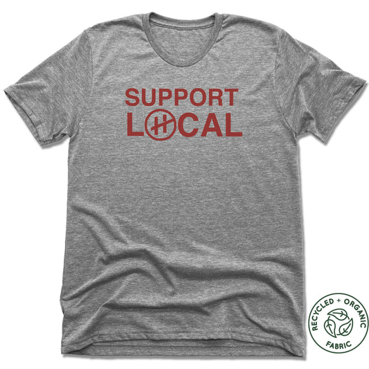 HANNAFORD | UNISEX GRAY Recycled Tri-Blend | SUPPORT LOCAL