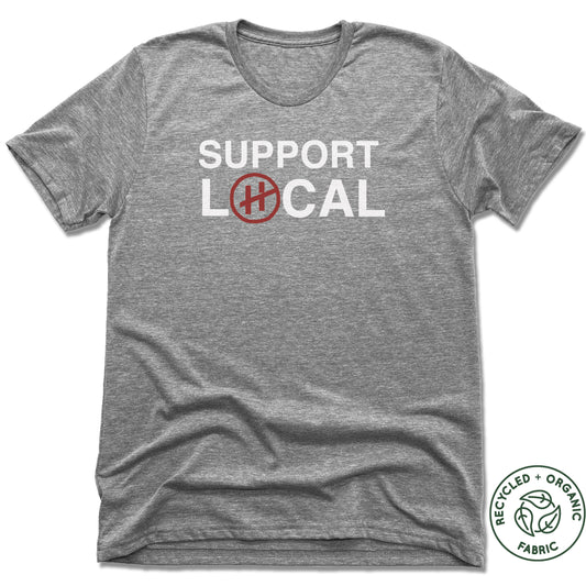 HANNAFORD | UNISEX GRAY Recycled Tri-Blend | SUPPORT LOCAL