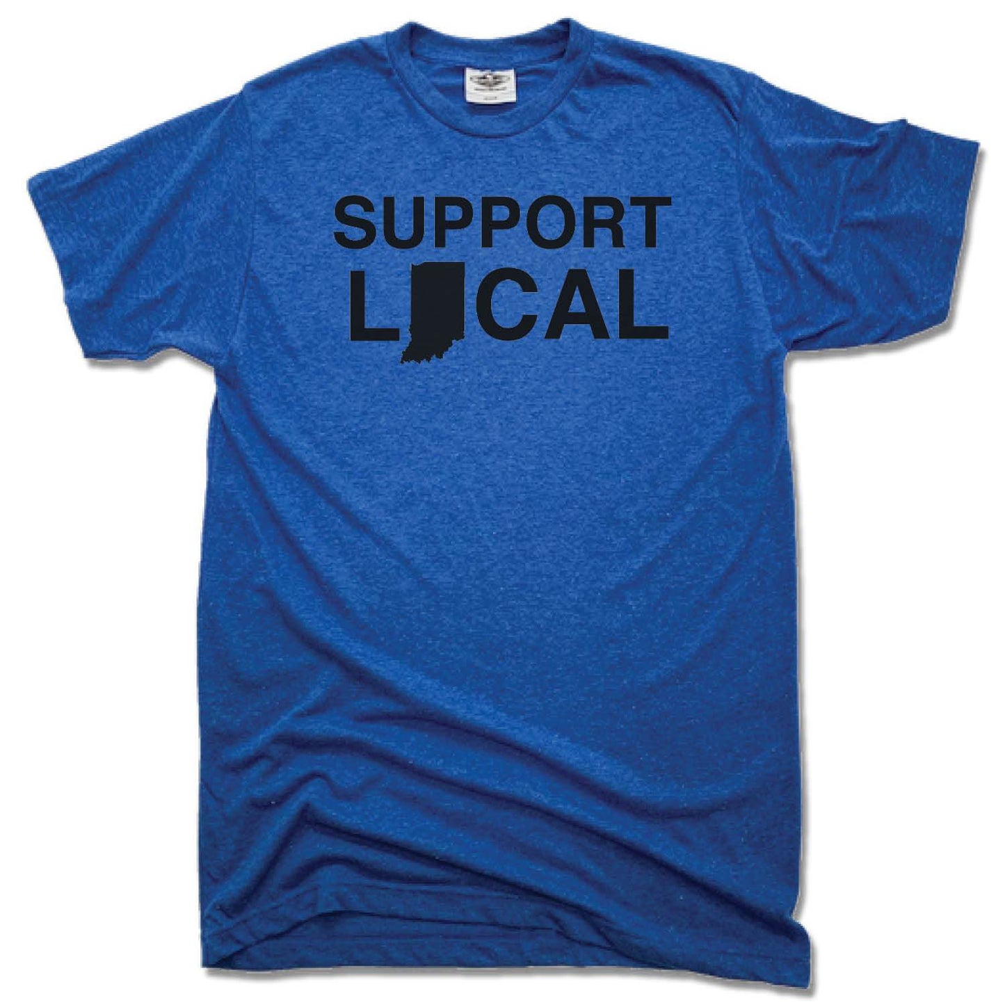 INDIANA | UNISEX BLUE TEE | SUPPORT LOCAL