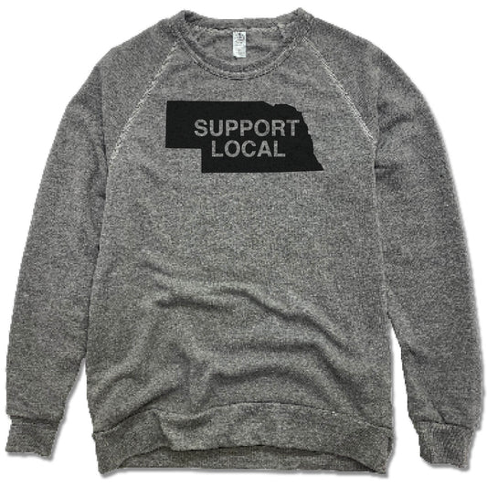 NEBRASKA | FLEECE SWEATSHIRT | SUPPORT LOCAL