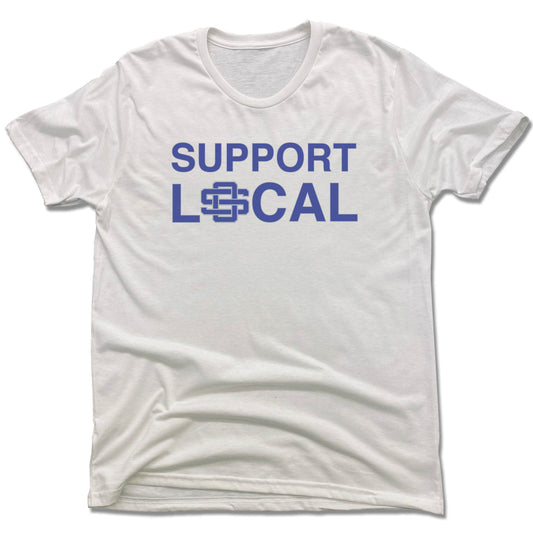 SUPPORT LOCAL | UNISEX WHITE Recycled Tri-Blend | OCEAN SPRINGS