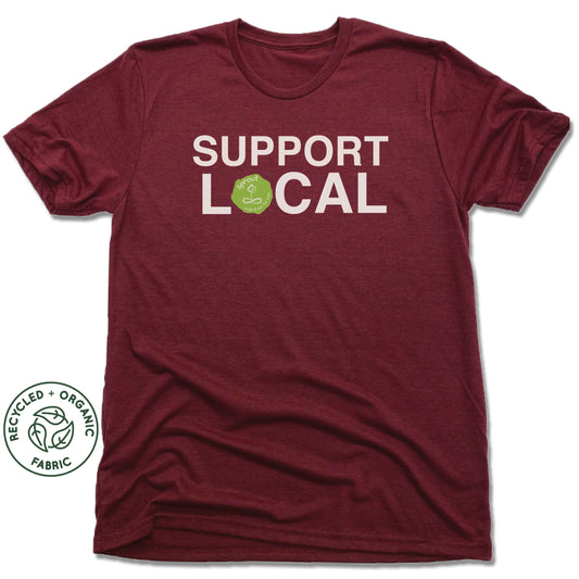 SPROUT YOGA & ART | UNISEX VINO RED Recycled Tri-Blend | SUPPORT LOCAL