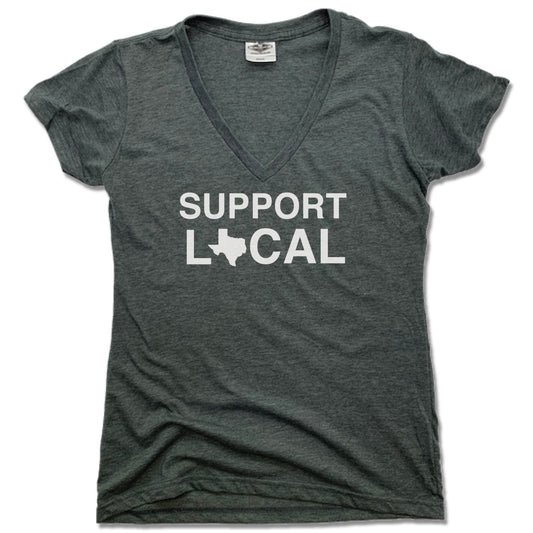 SUPPORT LOCAL | LADIES V-NECK