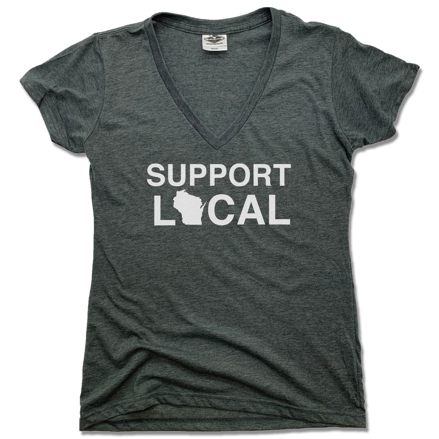 Support Local Wisconsin | LADIES V-NECK