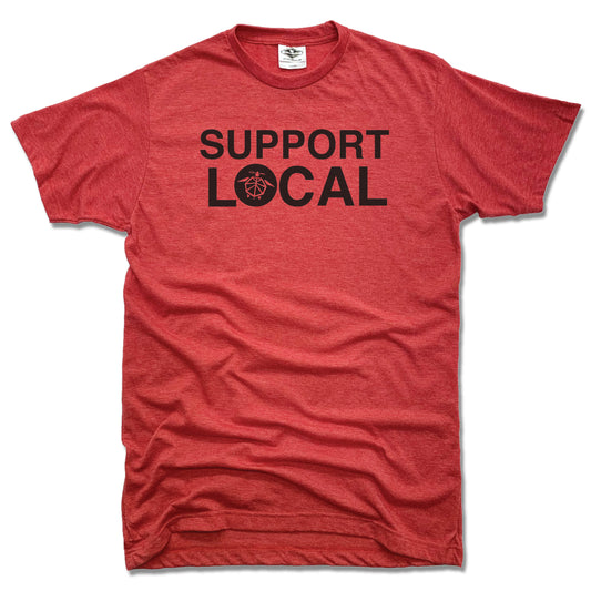 Support Local Quan Hapa | UNISEX RED TEE