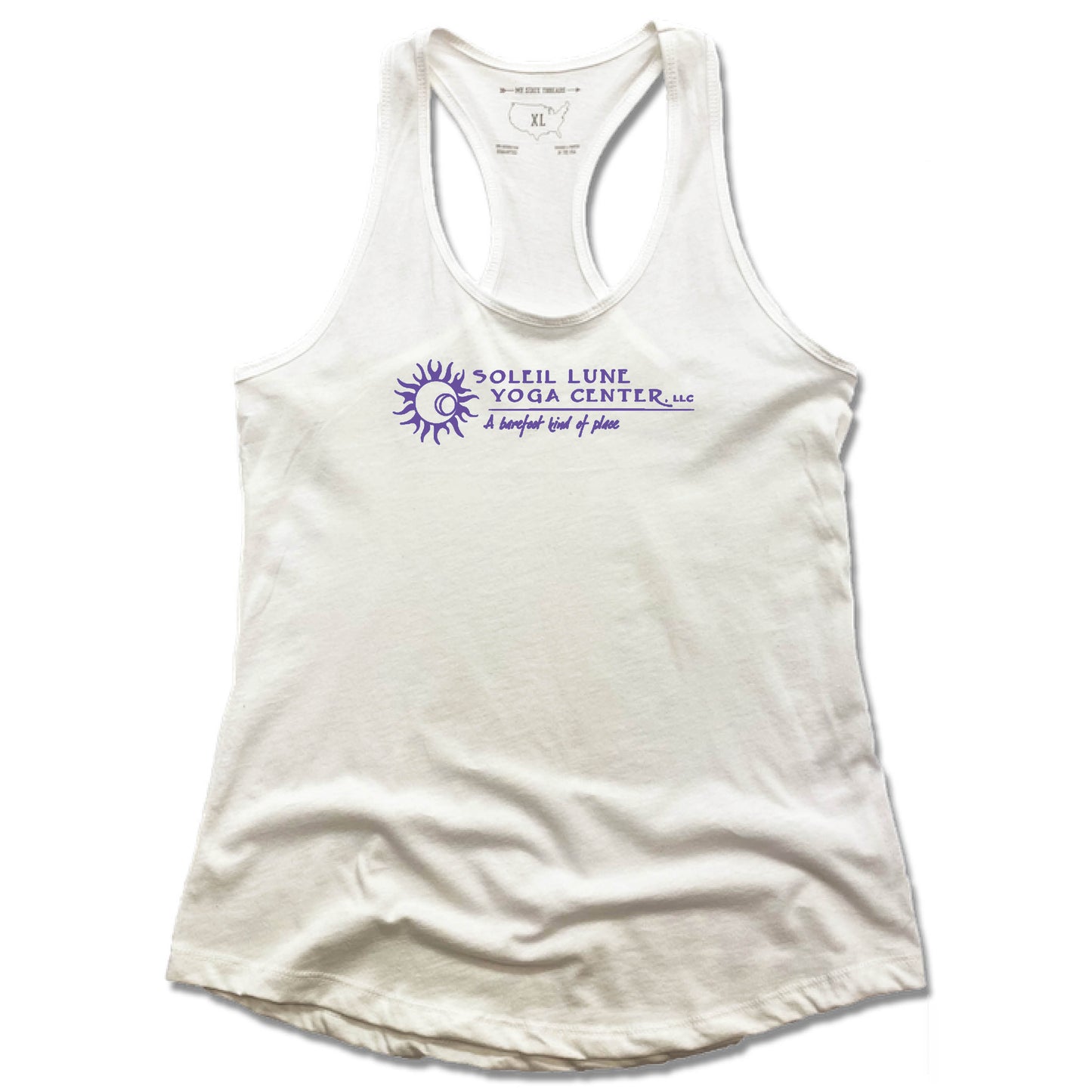 SOLEIL LUNE | LADIES WHITE TANK | LOGO