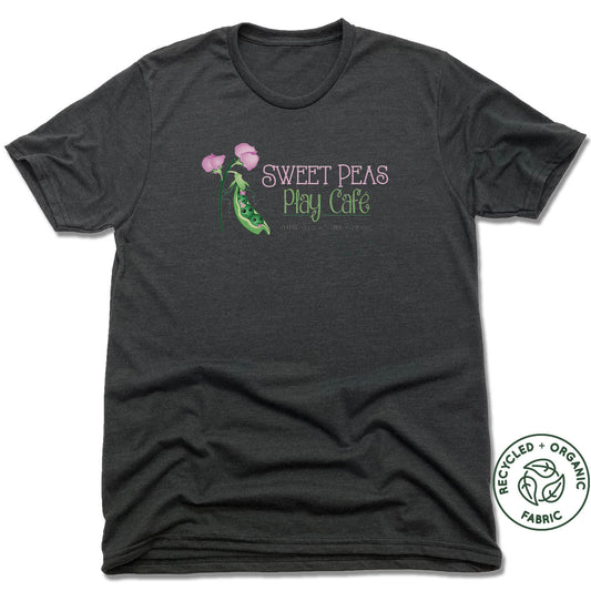 SWEET PEAS PLAY CAFE  | UNISEX BLACK Recycled Tri-Blend | LOGO