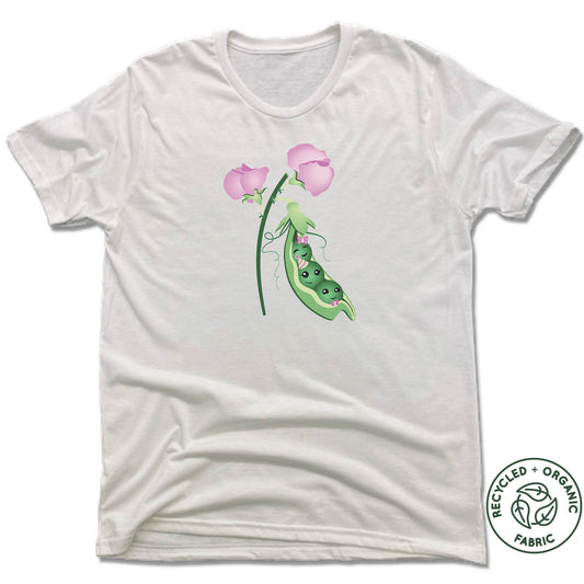 SWEET PEAS PLAY CAFE | UNISEX WHITE Recycled Tri-Blend | PEA POD