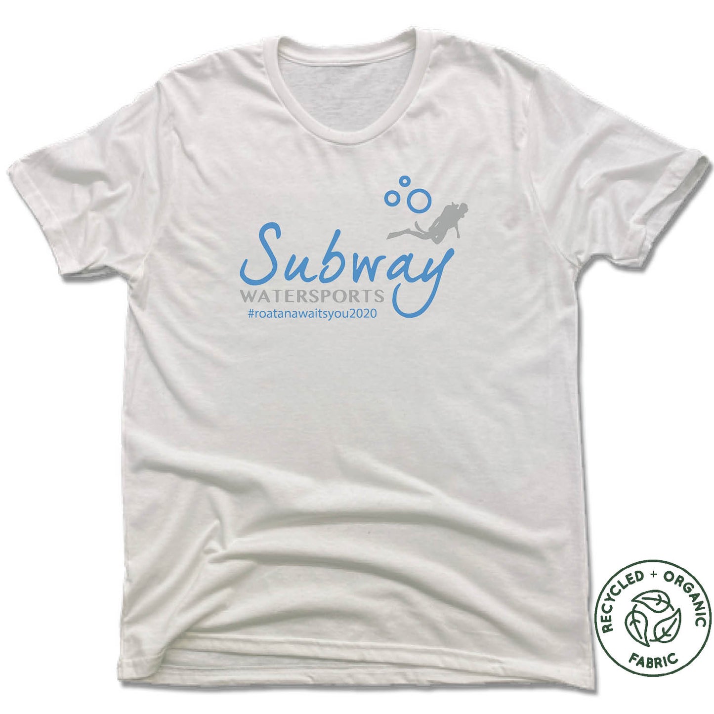 SUBWAY WATER SPORTS | UNISEX WHITE Recycled Tri-Blend | COLOR LOGO