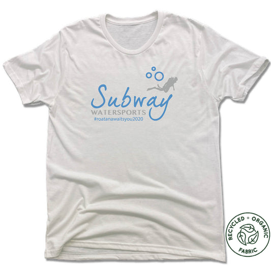 SUBWAY WATER SPORTS | UNISEX WHITE Recycled Tri-Blend | COLOR LOGO