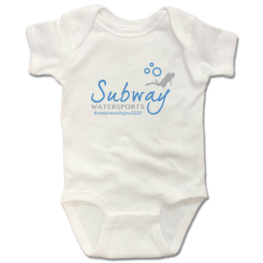 SUBWAY WATER SPORTS | WHITE ONESIE | COLOR LOGO