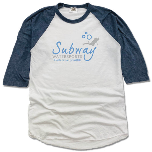 SUBWAY WATER SPORTS | NAVY 3/4 SLEEVE | COLOR LOGO