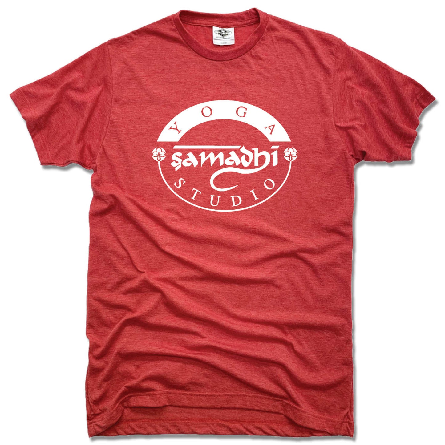 SAMADHI YOGA STUDIO | UNISEX RED TEE | WHITE LOGO