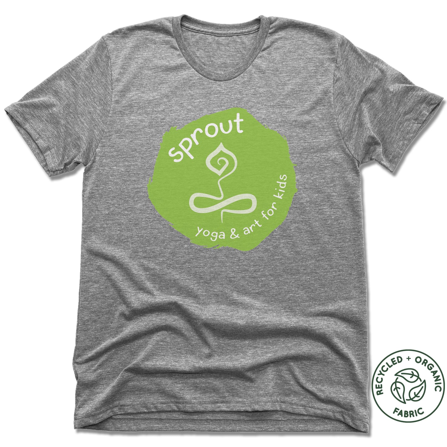 SPROUT YOGA & ART | UNISEX GRAY Recycled Tri-Blend | LOGO