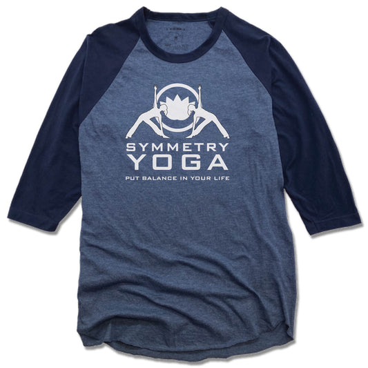 SYMMETRY YOGA | DENIM/NAVY 3/4 SLEEVE | LOGO