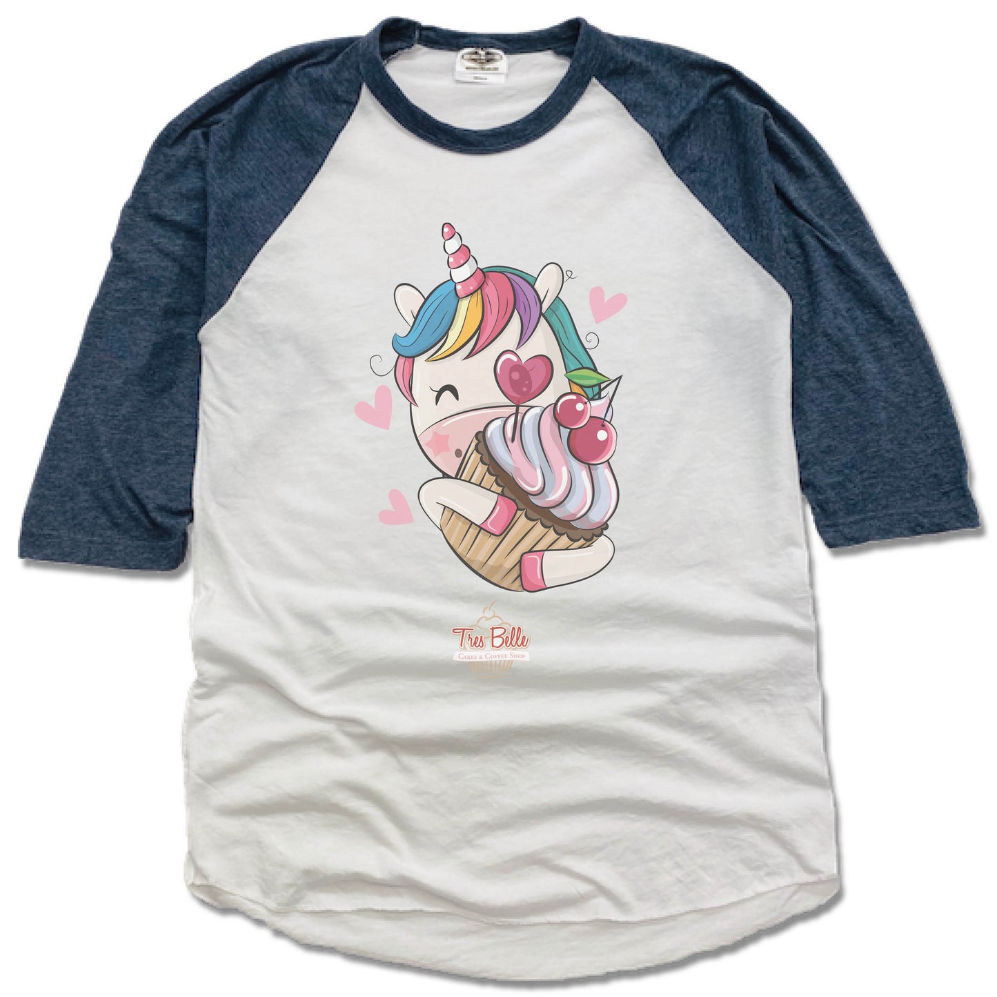 TRES BELLE | NAVY 3/4 SLEEVE | UNICORN