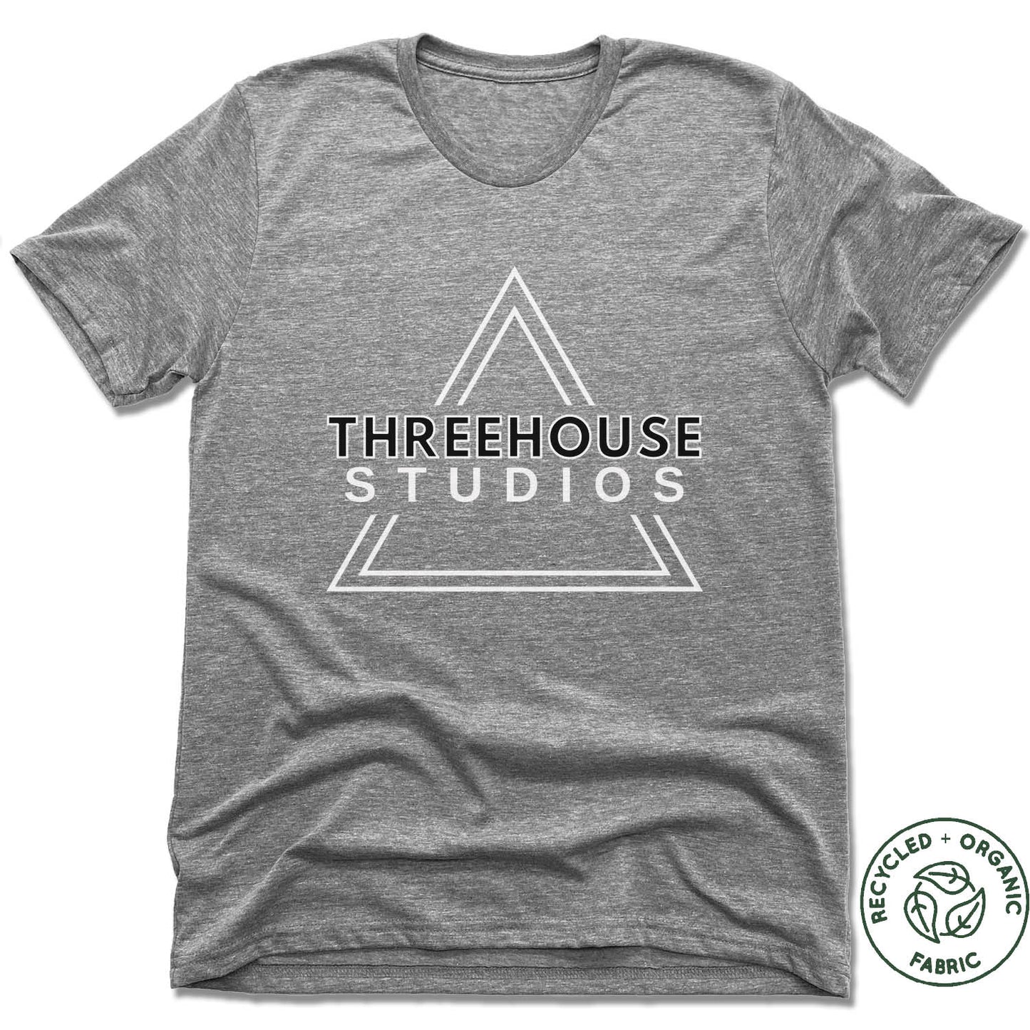 THREEHOUSE STUDIOS | UNISEX GRAY Recycled Tri-Blend | LOGO