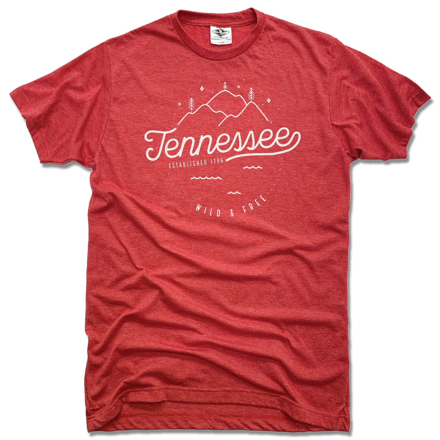 TENNESSEE | UNISEX RED TEE | CREST