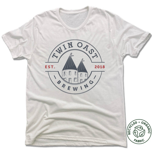 TWIN OAST BREWING | UNISEX WHITE Recycled Tri-Blend | WHITE SEAL