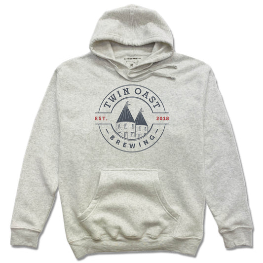 TWIN OAST BREWING | FRENCH TERRY HOODIE | WHITE SEAL