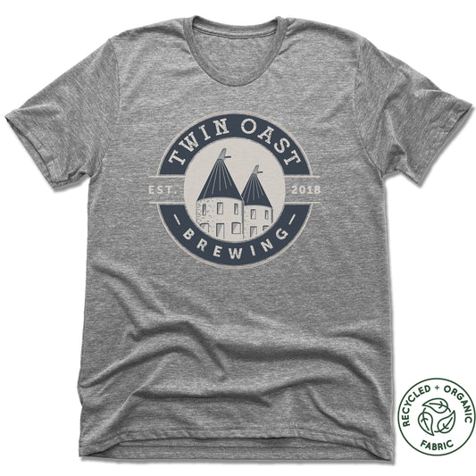 TWIN OAST BREWING | UNISEX GRAY Recycled Tri-Blend | BLUE SEAL