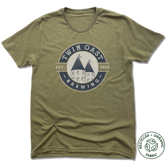 TWIN OAST BREWING | UNISEX OLIVE Recycled Tri-Blend | BLUE SEAL