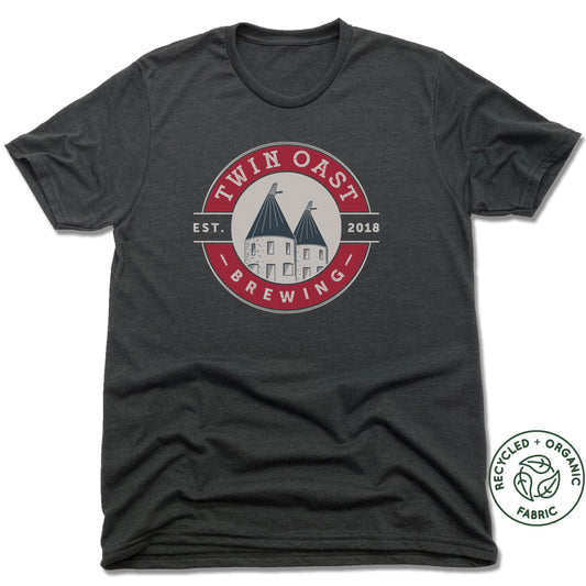 TWIN OAST BREWING | UNISEX BLACK Recycled Tri-Blend | RED SEAL