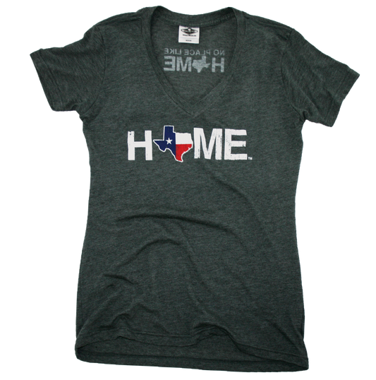 TEXAS LADIES V-NECK | HOME | FLAG