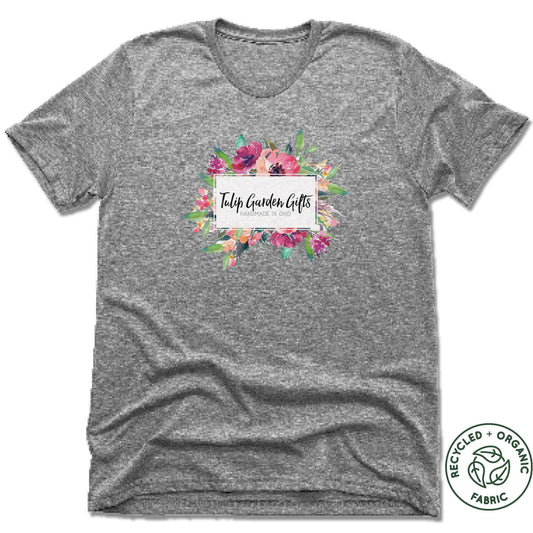 TULIP GARDEN GIFTS | UNISEX Gray Recycled Tri-Blend | BOUQUET