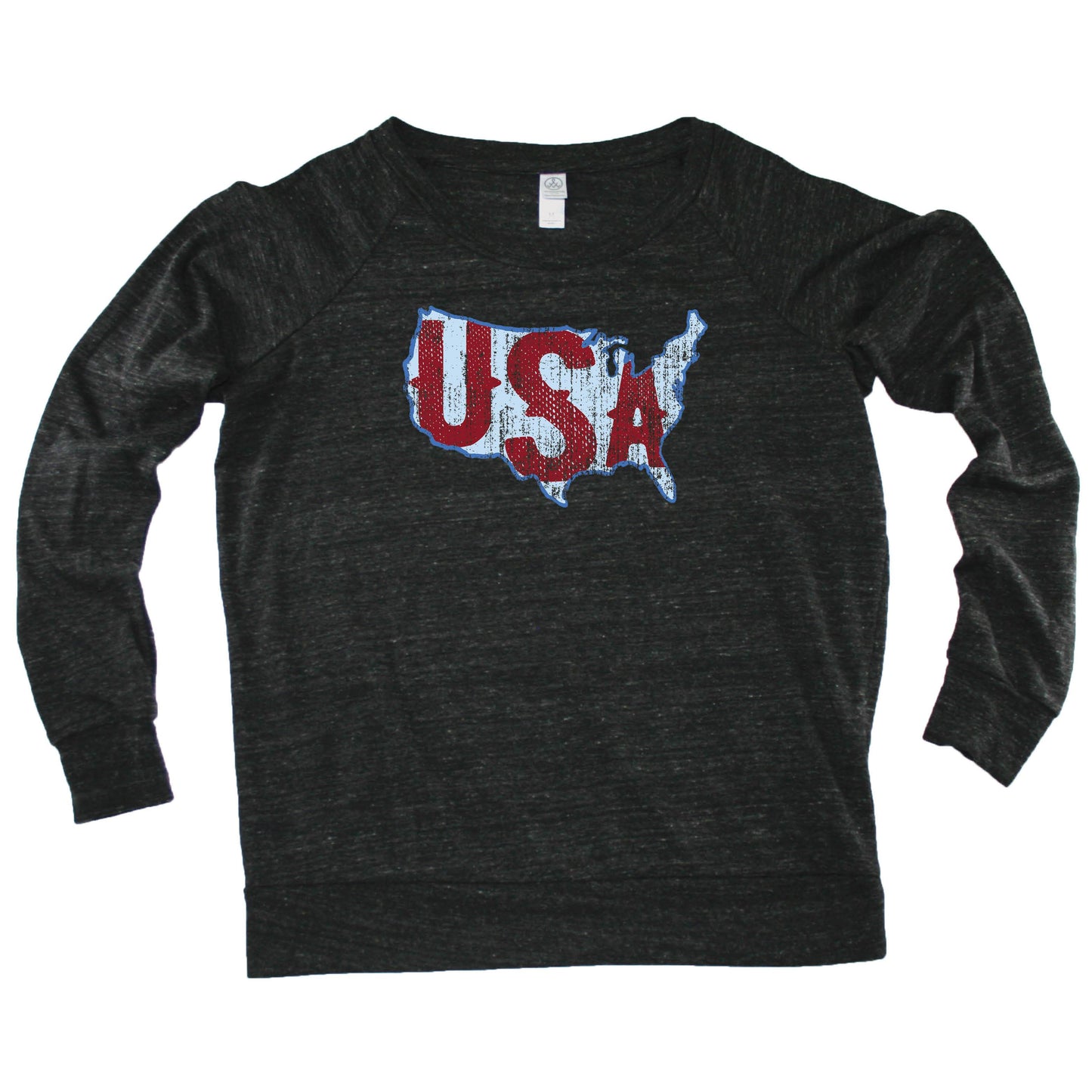 USA Vintage Map - Slouchy Top