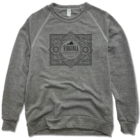 VIRGINIA | FLEECE SWEATSHIRT | VINTAGE BLACK