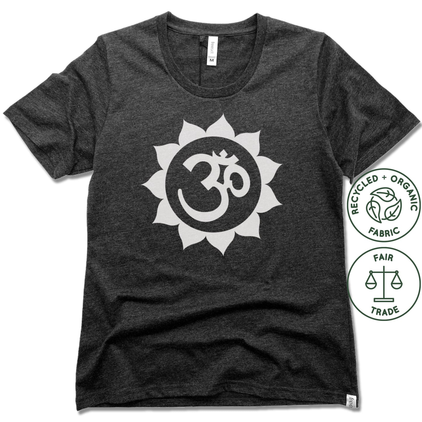 WEST ASHEVILLE YOGA | FAIRTRADE FREESET BLACK LADIES TEE | NAMASTE