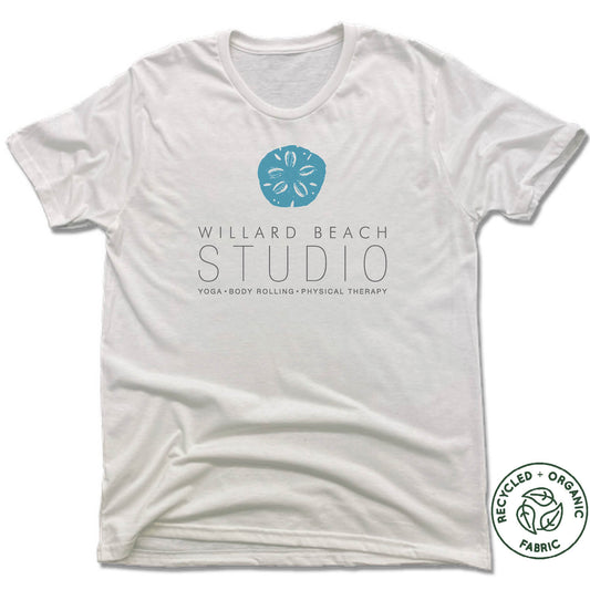 WILLARD BEACH STUDIO | UNISEX WHITE Recycled Tri-Blend | COLOR LOGO