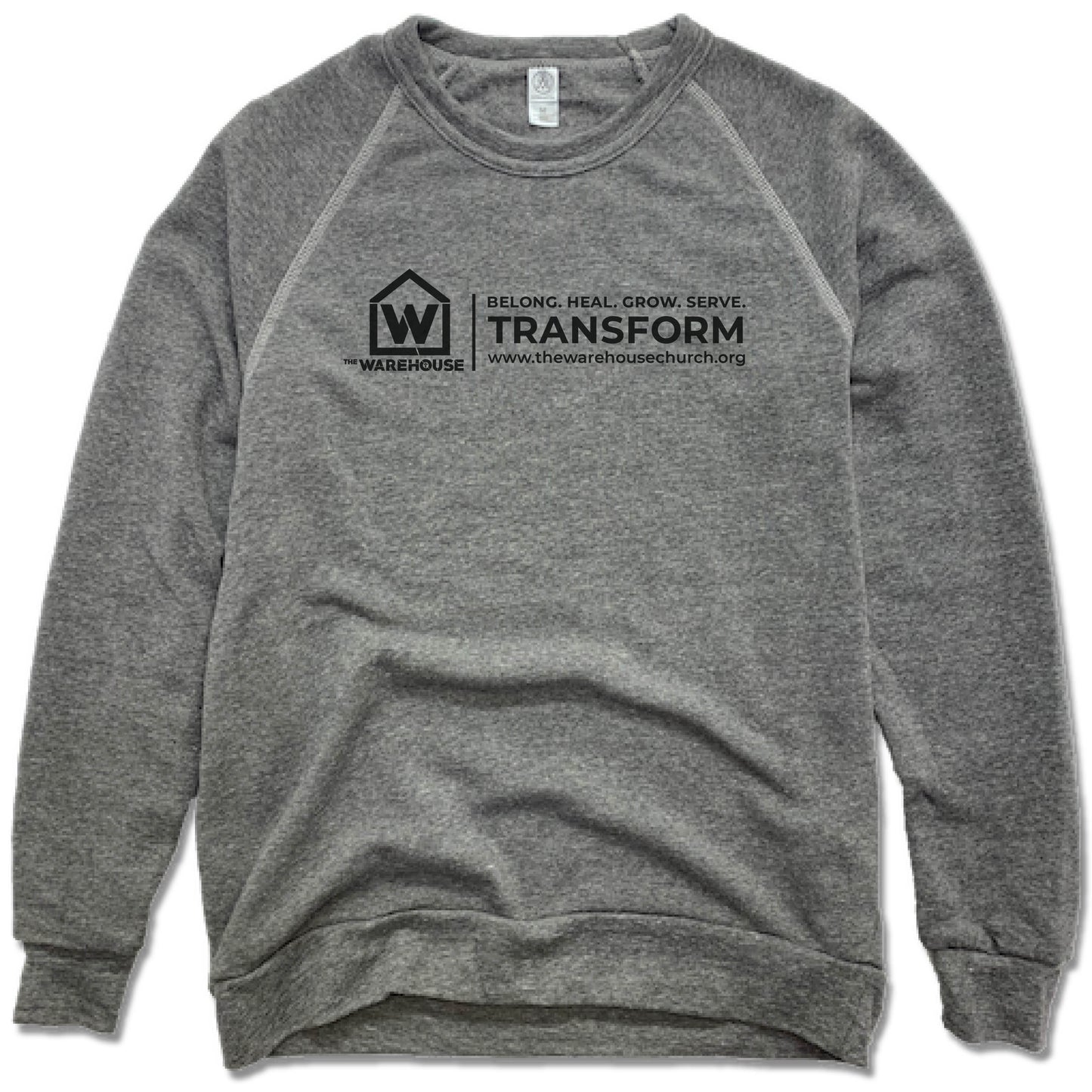 THE WAREHOUSE CHURCH | FLEECE SWEATSHIRT | BLACK LOGO