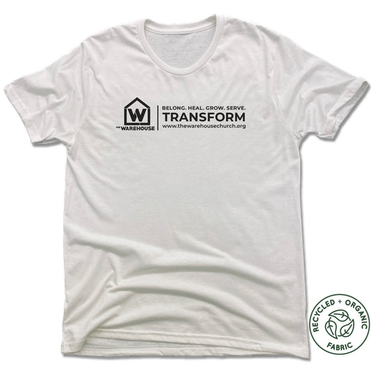 THE WAREHOUSE CHURCH | UNISEX WHITE Recycled Tri-Blend