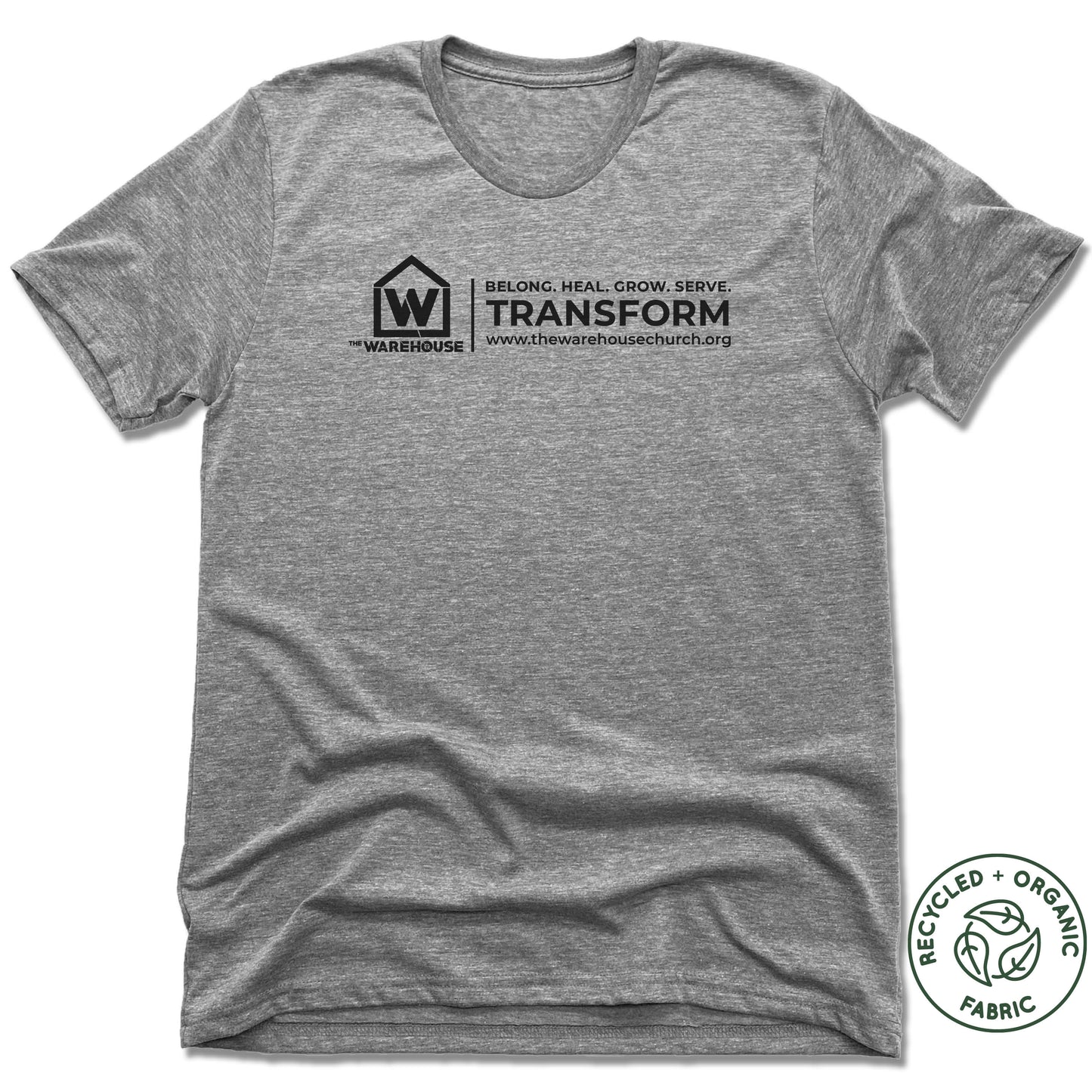 THE WAREHOUSE CHURCH | UNISEX GRAY Recycled Tri-Blend