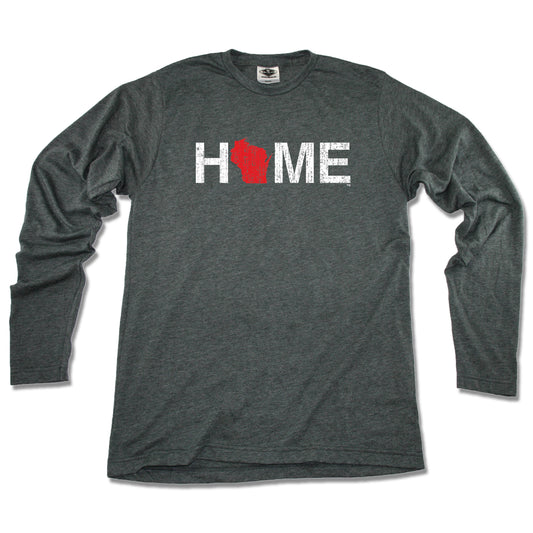WISCONSIN LONG SLEEVE TEE | HOME | RED - My State Threads