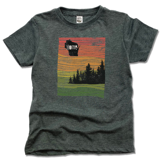 WISCONSIN | KIDS TEE | HOME LINE ART