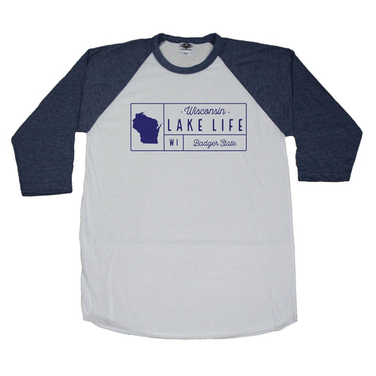 Wisconsin Lake Grid - 3/4 Sleeve