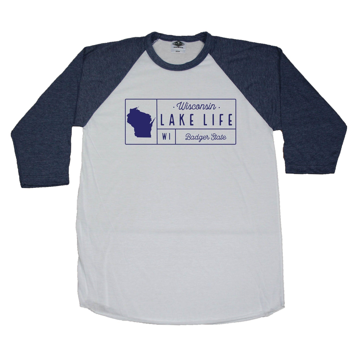 Wisconsin Lake Grid - 3/4 Sleeve