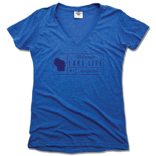 Wisconsin Lake Grid - Ladies' Tee