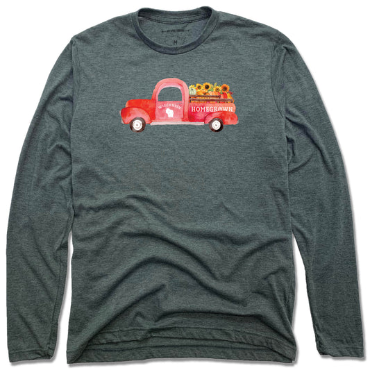 Wisconsin Fall Homegrown Truck - Unisex Longsleeve