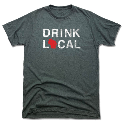 WISCONSIN TEE | DRINK LOCAL | RED