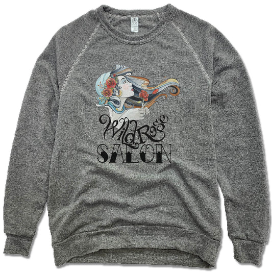 WILD ROSE SALON | FLEECE SWEATSHIRT | WATERCOLOR