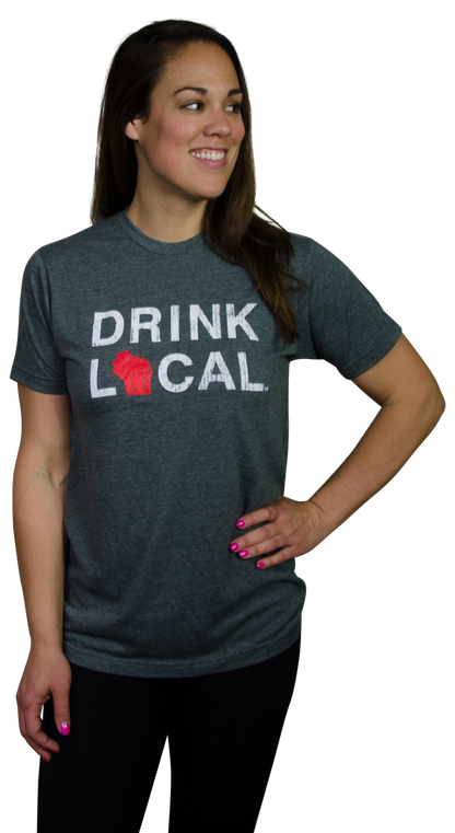 WISCONSIN TEE | DRINK LOCAL | RED