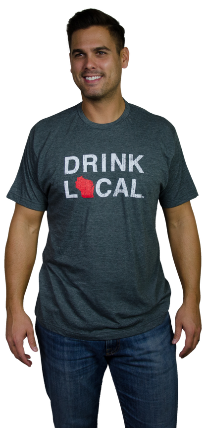 WISCONSIN TEE | DRINK LOCAL | RED