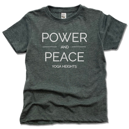 YOGA HEIGHTS | KIDS TEE | POWER PEACE WHITE