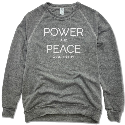 YOGA HEIGHTS | FLEECE SWEATSHIRT | POWER PEACE WHITE